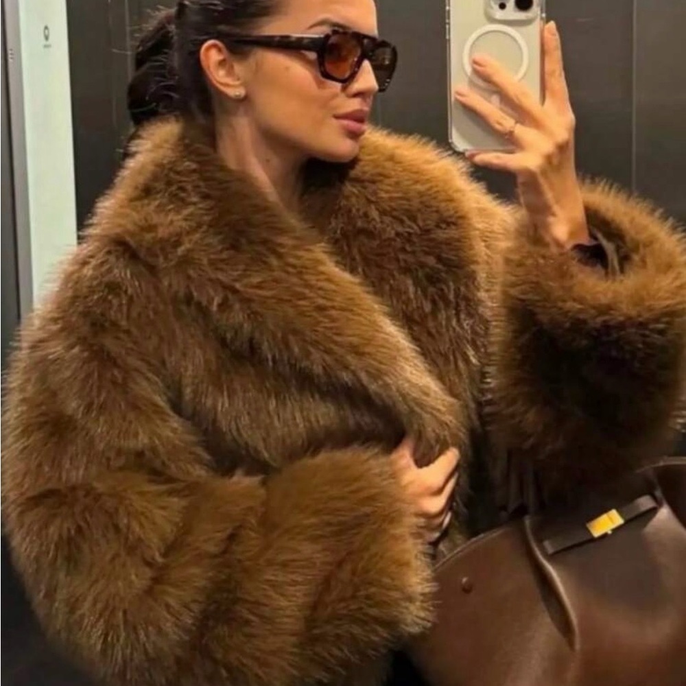 Chic Brown Teddy Jacket